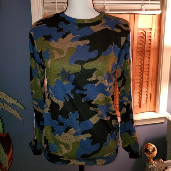 💚💙Camo Sport Sweater💙💚 - Picture 5 of 8